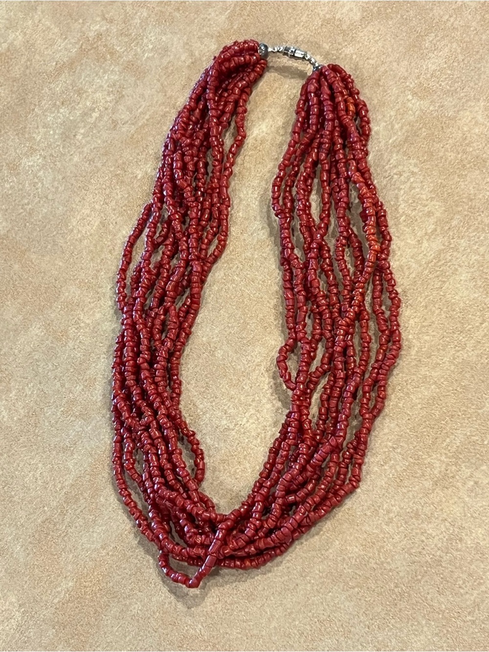Silpada Multi-Strand Red Beaded Necklace - Women Jewelry